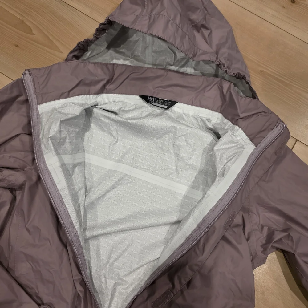 Helly Hansen JR Joke Light Purple Hooded Jacket Waterproof Shell - Picture 8 of 12